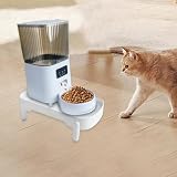 F Fityle Feeder Ständer Automatische Feeder -Ständer liefert Nicht schlau, einfach zu verwendend zu verwendend zu verwenden, verstellbare Heide für Katzen für, Weiß