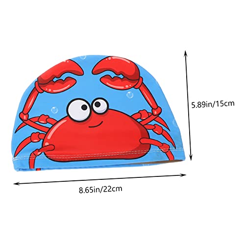 BESTOYARD Touca De Natação De Pano 4 Peças Toucas De Banho Infantis Para Meninas Chapéus De Natação