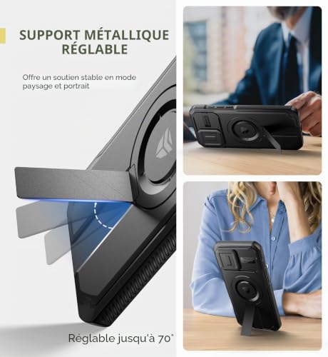 Coque iPhone 16 Pro Max robuste pour vidéo mains libres en voyage