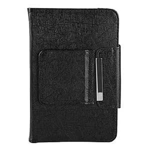 RASTKY 7,9-Zoll-Tablet-Tastaturhülle Wireless PU-Abdeckung, Multifunktionsset mit Ständer Zum Ansehen von Filmen, Geeignet für Alle Benutzer von 7-Zoll-Tablet-PCs und Großbildtelefonen (Schwarze