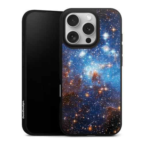 Coque silicone iPhone 16 Pro cosmos étoiles pour un style au quotidien