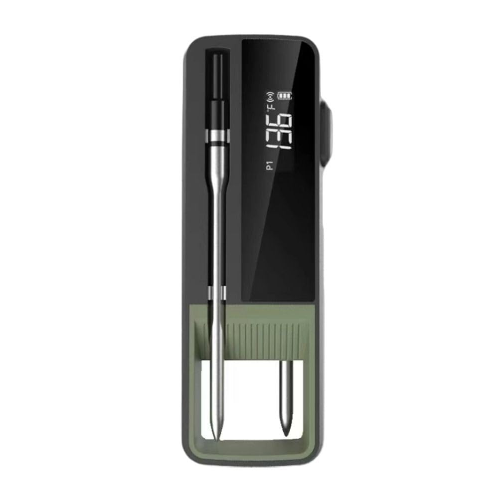 Termometro digitale per carne per barbecue, controllo app, -30 ~ 300, 100 m per portata, lettura veloce 3s, sonda in acciaio 304 per forno