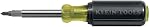 Klein Tools 32500 11-in-1 Screwdriver/Nut Driver Set, 8 Bits (Phillips, Slotted, Torx, Square), 3 Nut Driver Sizes, Cushion Grip Handle