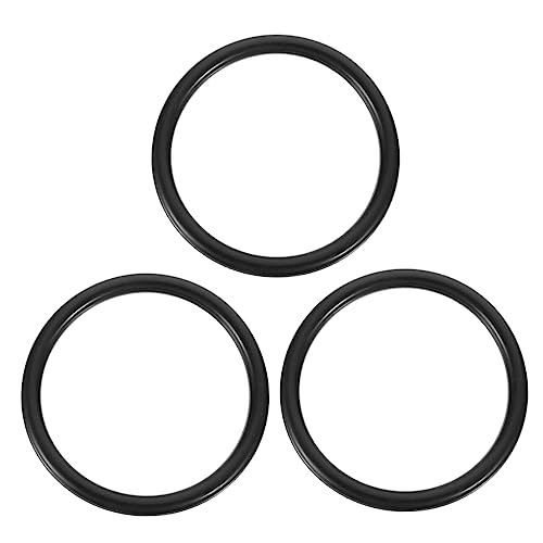 CIMAXIC 6個 ミュージックボウルウォッシャー シンギングボウルマット シンギングボウル クッションリング 仏壇パッド Oリング 錫 仏教製品 楽器クッション ゴム Black