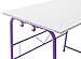 SD Studio Designs Project Center, 55127 Craft Table Play Desk with Bench, Purple/Spatter Gray, 37.75
