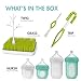Boon NURSH Silicone Bottles and Grass Bundle Bottles & Cleaning Accessories Starter Set