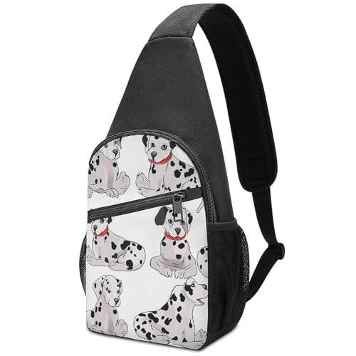 Morrales de estilo casual con diseño Dalmatian unisex miniatura 1