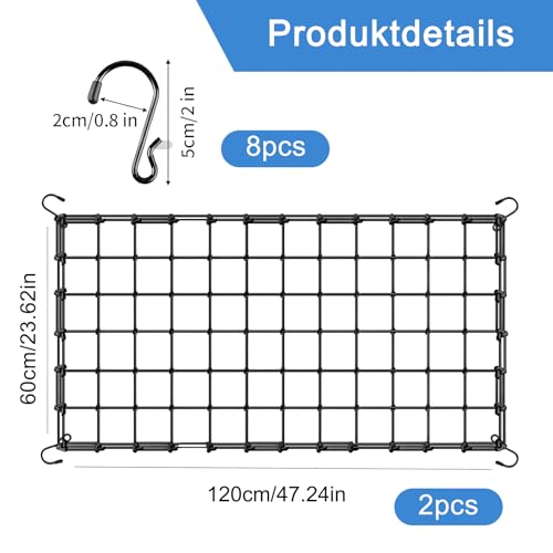 Elastisches Netz SCROG/Netz für besseres Pflanzenwachstum (120 x 120 cm) 2 Elastisches Netz SCROG/Netz für besseres Pflanzenwachstum (120 x 120 cm) – Bild 2