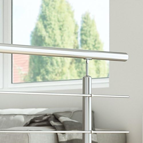 Dolle Terrain  Stainless Steel Base and Side Mount | Length 1.5 m  Height 1 m for Stairs for Balcony Railings & Patio Weather Resistant
