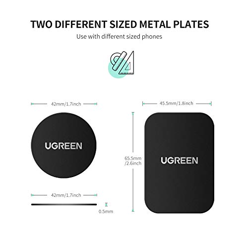 UGREEN 3M Metallplatte für Magnet KFZ Handy Halterung 4 Stück – Ansicht 6