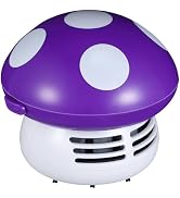 VOSAREA Mini Cute Table Dust Vacuum Cleaner Portable Mushroom Corner Desk Vacuum Cleaner Mini Cut...