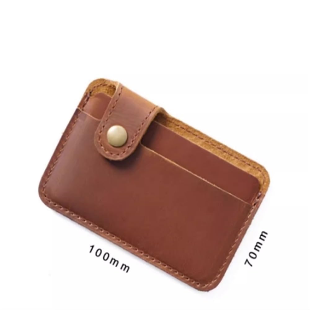 Cartera De Tarjeta Tarjetero pequeño de Cuero portátil Tarjetero Simple (Color : Colour 6, Size : 10x7cm)