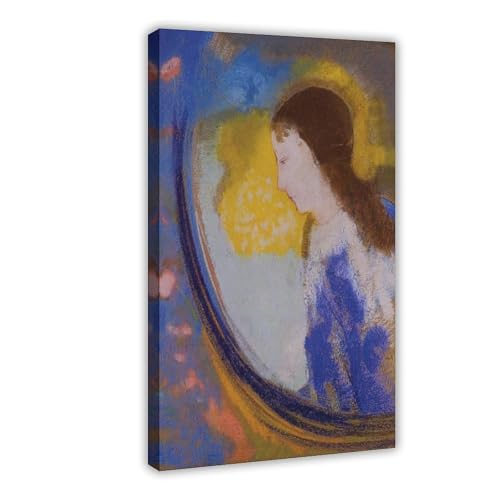 Impression sur toile Odilon Redon L'enfant dans une sphère de lumière décoration bureau 30x45 cm