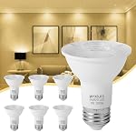 Par20 LED Ampoule 7w (Équivalent 50w), 6 Ampoule à LED dimmable, 3000k Blanc chaud 500 Lumens, E26 Ampoules de pot à conduit de base à l'intérieur pour les ampoules de hotte, les bulbes de piste