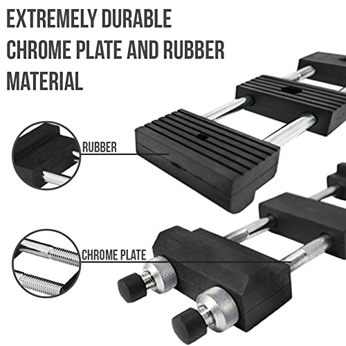 Comfecto Sharpening Whetstone Holder Adjustable 5-1/2 To 9" Sharpener Stone Sink Bridge No Slip Rubber Sturdy Stainless Steel Base For Easy Honing Works With Standard Size Water Diamond Oil Stones #TOP3