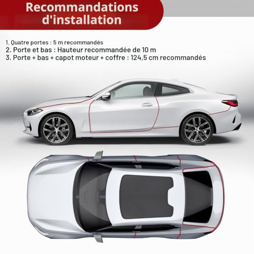 Protection Portiere Voiture, Bande en Silicone Souple 5M Car Edge Trim – vue 3