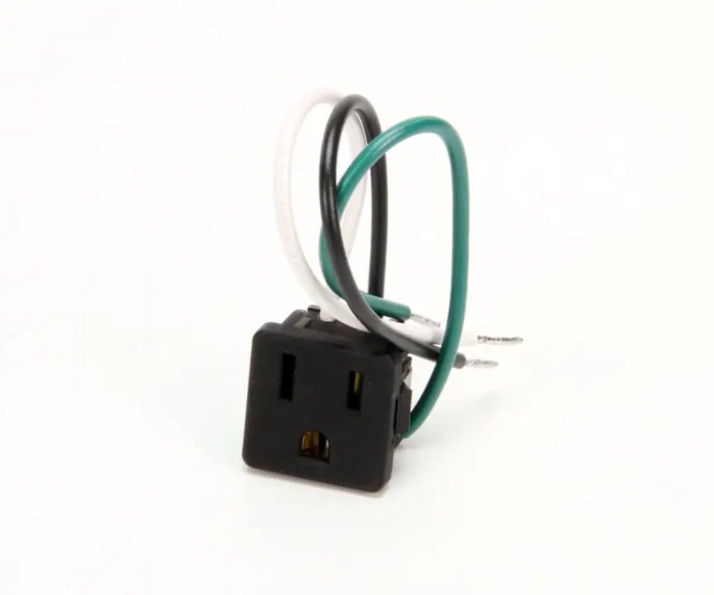 801229 Receptacle, Black, 125V, 15A Replacement for True Genuine Original Equipment Manufacturer (OEM) Part