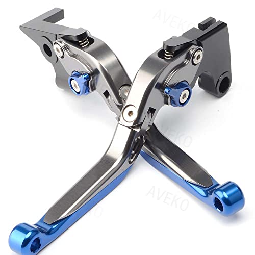 Pour T-MAX 500 T MAX 530 TMAX530 SX/DX TMAX 560 DX/ABS TMAX 560 MAX TECH TMAX 560 TECH MAX ABS Accessoires de moto Leviers d'embrayage de frein pliables extensibles réglables CNC (bleu) Cover