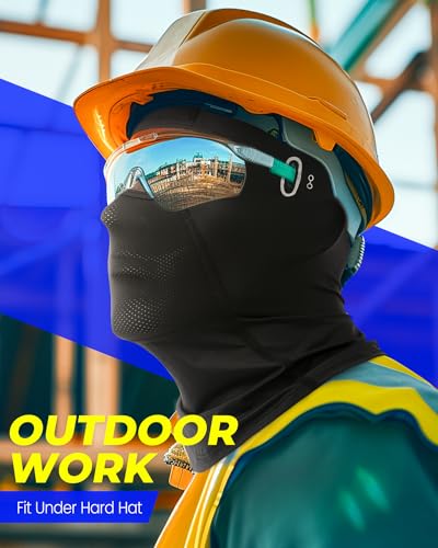 Balaclava Face Mask with Glasses Holes for Men Women Summer Cooling Shiesty Mask Sun UV Protection for Motorcycle Work Ski