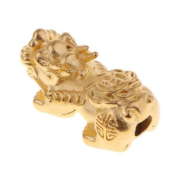 SNAPPSY 4x1Pcs Gold Plated Copper Pi Xiu Beads for DIY Jewelry Bracelet Making Crafts-image-43