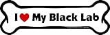 Imagine This Bone Car Magnet, I Love My Lab (Black Lab), 2-Inch by 7-Inch