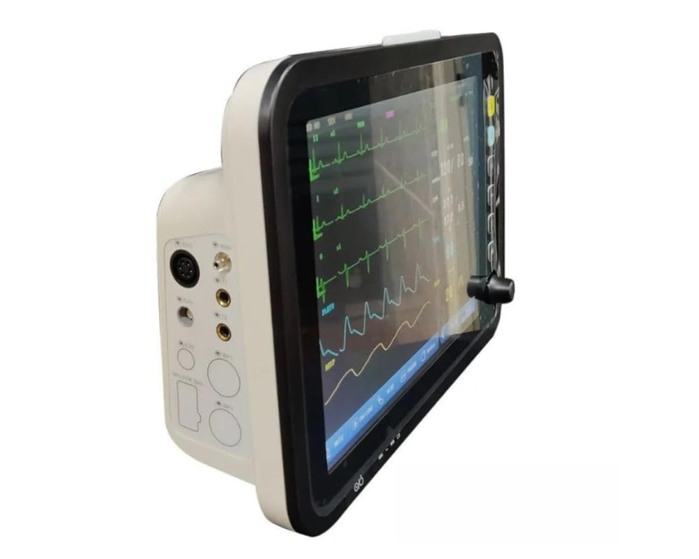 CARDITABS Yonker Multipara Patient Monitor YK-8000C with Adult Probe | 5 para Patient Monitor | ICU Vital Signs Monitor for Adult | TFT Display | Hospital Clinic ICU/CCU/OR Use 3