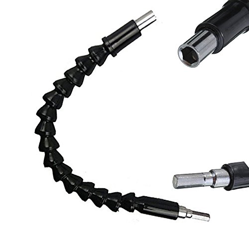 Flexible Eje Flexible extensión destornillador Bit caña de pescar varilla de conexión para taladro (300 mm)