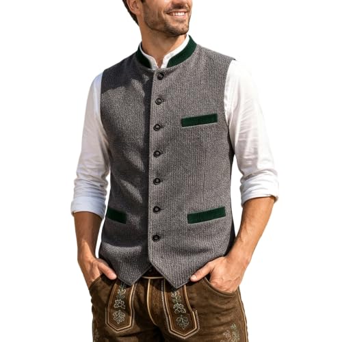Gilet de la fête de la bière décontracté en velours pour vos soirées automnales
