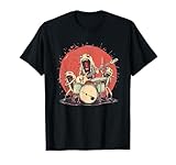 Divertido disfraz de banda de rock de cucarachas para amantes de la guitarra Camiseta