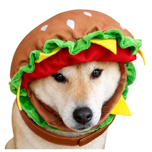 CheetahBoo Hamburger Headpiece Costume for Dogs...