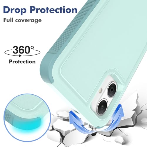 Ryphez for Samsung Galaxy A05 Case,TPU+PC Dual Layer Shockproof Mobile Case for Galaxy A05 (Green) - image 4