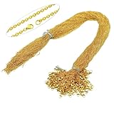 Cadena Acero Inoxidable 100 Unids/lote 316L Cadena O De Acero Inoxidable Cadenas De Collar Cruzado for Mujer 45 Cm/50 + 5 Cm/40 + 5 Cm for La Fabricación De Joyas(1.5mm 45cm Gold)
