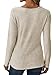 GKBK Women Long Sleeve Tunic Tops for Leggings V Neck Button Down Loose T Shirts 2026 Fall Winter Dressy Business Casual Blouse Pullover Sweatshirt Work Fashion Trendy Sweater Outfit Clothes Khaki M