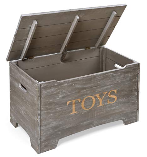 Solid Wood Rustic Toy Box With Lift Top #TOP2