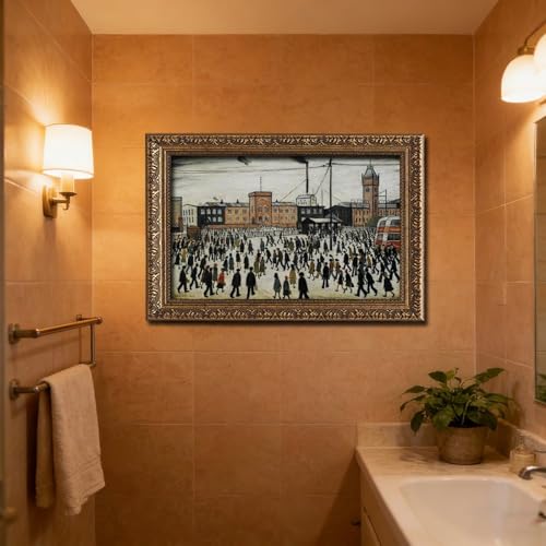 Affiche L.S Lowry Going to Work pour salon chic et rétro