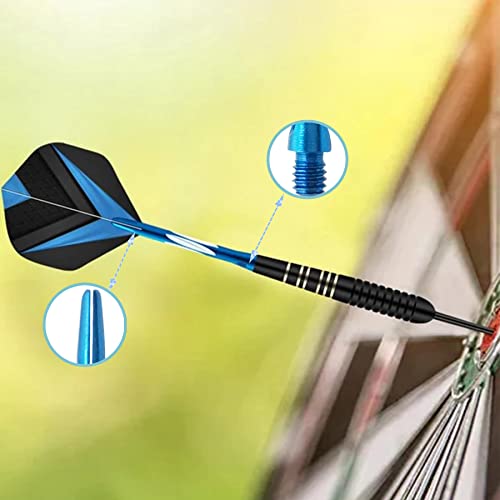 JpGdn 18pc/set Darts Shafts in Blue Metal Accessories Harrow Stems Aluminum Dart Pole Rod in Aluminum with Standard 2BA Thread Accessory(Blue) - Image 4