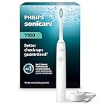 Philips Sonicare 1100 Power Toothbrush, Rechargeable Electric Toothbrush, White Grey HX3641/02