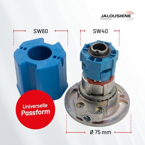 Kegelradgetriebe Rolladengetriebe Kurbelgetriebe Rollladengetriebe |Freilauf Rechts und Links | Innenvierkant 6 mm (SW40 und SW60, 2:1)