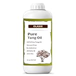 32 oz 100% Natural Pure Tung Oil for Wood Finishing Food Grade Safe, Waterproof Tung Oil for Wood Floors, Butcher Block, Indoor & Outdoor Furniture