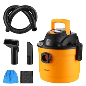 DEKO Wet & Dry Vacuum Cleaner: Wet and Dry Vacuum with 16KPA Suction, 10L Large Capacity, Lightweight Industrial Vacuum Cleaner for Home, Garage, Car, Pet Hair, Carpets, Hard Floors, Gaps Cleaning