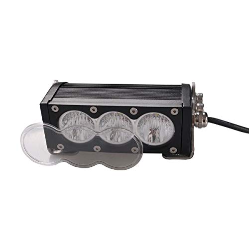 Lightronic 6 Inch 30W 6000K Cool White Super Bright Wide Driving Beam Off-Road Single Row Led Light Bar For Power Sports, Car & Truck, Ip69 Waterproof Rating, Plus Spot Beam Transformed Lens, 1-Piece #TOP6