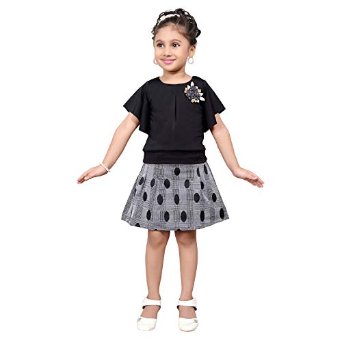 Image of Wish Karo Baby Girls Top and Skirt Dress For Girls-(stn751)