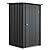 Patiolife 3x3 FT Metal Storage Shed, Small Outdoor Shed with Lockable Door and Sloping Roof, for Backyard Garden Patio, Grey