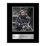 Fotografía enmarcada para pared firmada por Kristofer Hivju como Tormund Giantsbane de Juego de Tronos