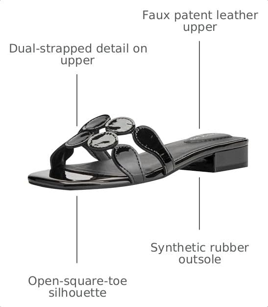 Bandolino Women's Mayla Sandal, Black Patent 001, 7.5 by Bandolino - Used condition - Image 2