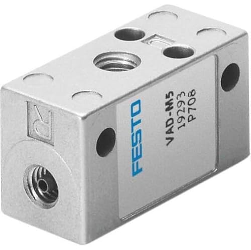 FESTO VAD-M5 0.5 MM Laval Nozzle Width, 1.5-10 BAR Operating Pressure, 19293, M5 Pneumatic Connections, T-Shape, Vacuum Generator, VAD Series