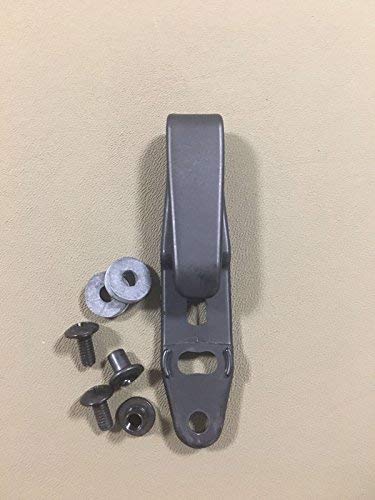HolsterBuilder 1.75 inch RCS Overhook - 3 Pre-Drilled Hole Tuckable Kydex Hook for IWB Kydex, Hybrid Holster Making - Adjustable Cantt - Concealment Carry Holster Sheath Belt Attachment with Hardware