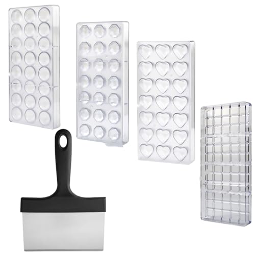 4-Shape Mold Set with Scraper