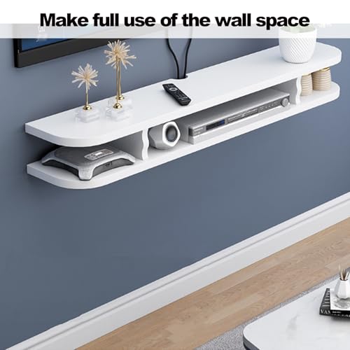 Meuble TV flottant double couche Générique pour rangement multimédia moderne - 7