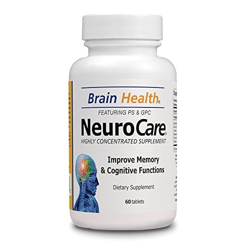 Neuro Care Nootropic Brain Health Supplement, Highly Concentrated Memory Booster Enhanced Mental Focus, Cognition, Memory, Concentration and Clarity, 100% Natural Dietary Supplement – 60 Tablets